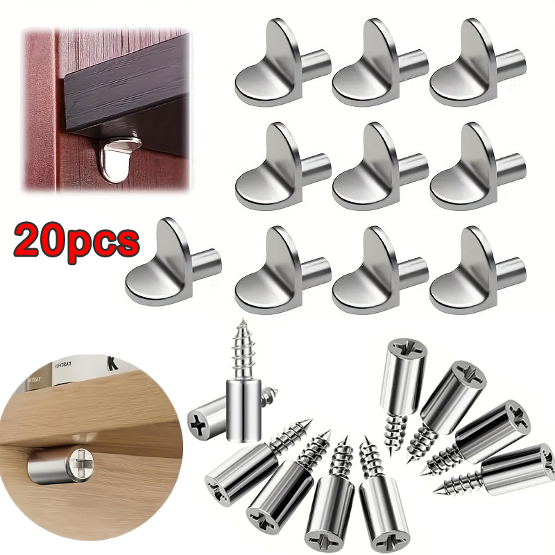Furniture Screw Type - Metallregalträger, 2 Ausführungen: T-förmige Regalstifte &