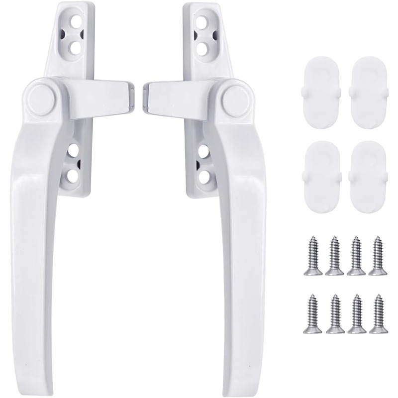 Furniture Hardware Supply - Glasfenster-Verriegelungsgriff, 2 Stück, Zinklegierung, Push-Open-Tür- und