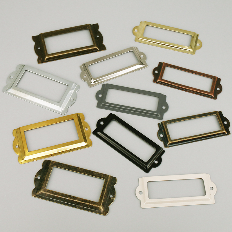 Furniture Hardware Names - 4PCS Antike Eisen Tag Label Rahmen
