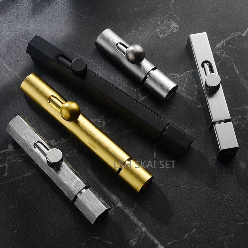 Barrel Bolt Slide - Mehrfarbiger Aluminium-Legierung Türriegel Diebstahlsicherer Schiebeverschluss für