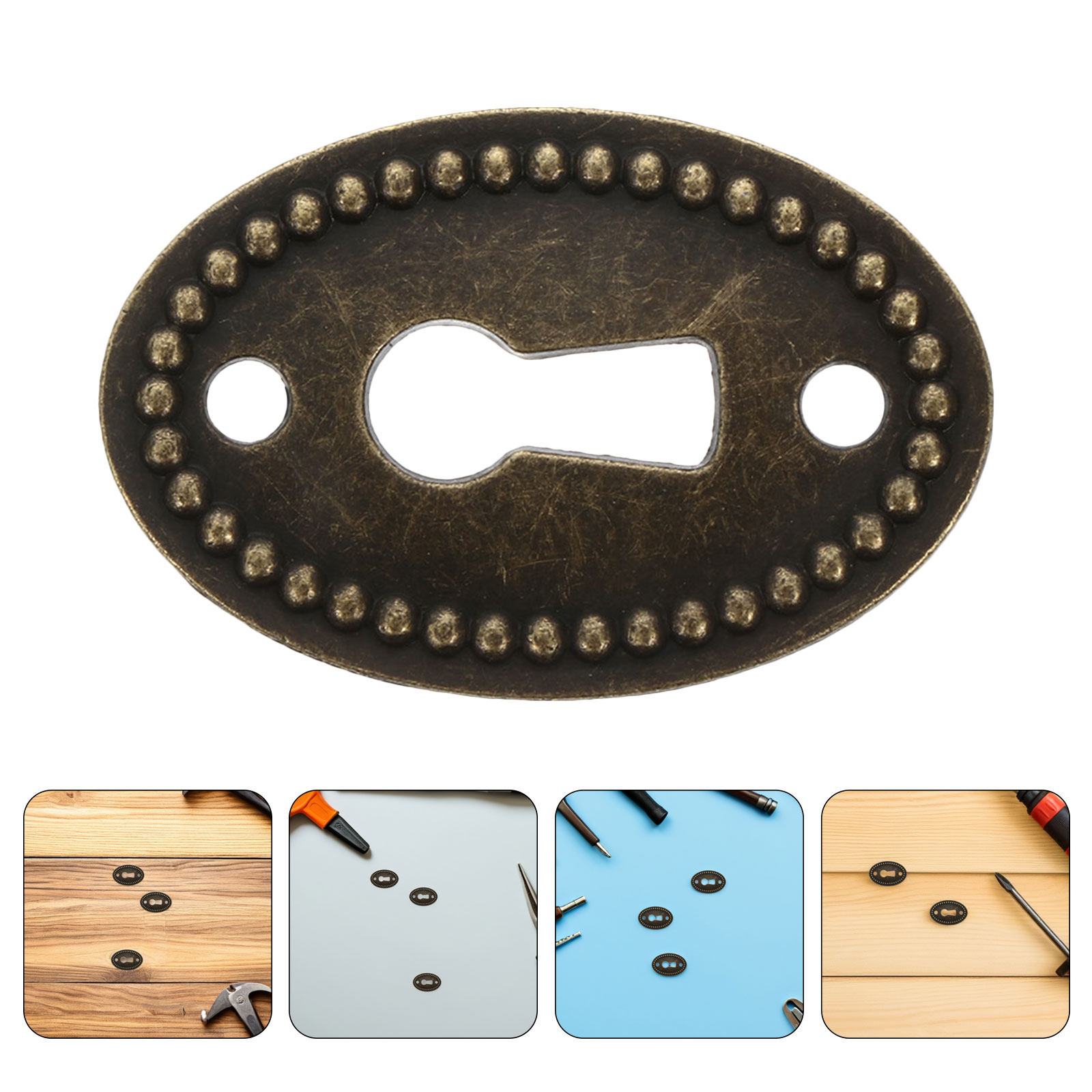 Furniture Hardware Covers - 16 Stück Vintage Zinklegierung Ovale Dekorative
