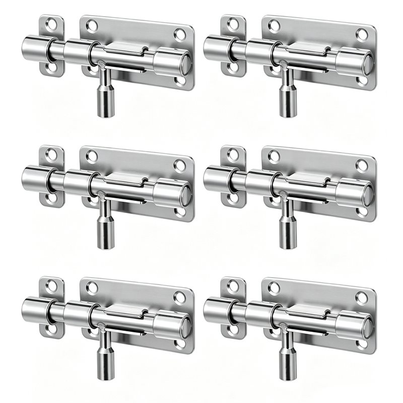 Barrel Bolt Slide - ABRU-Set mit 6 Türriegeln für Schuppen,