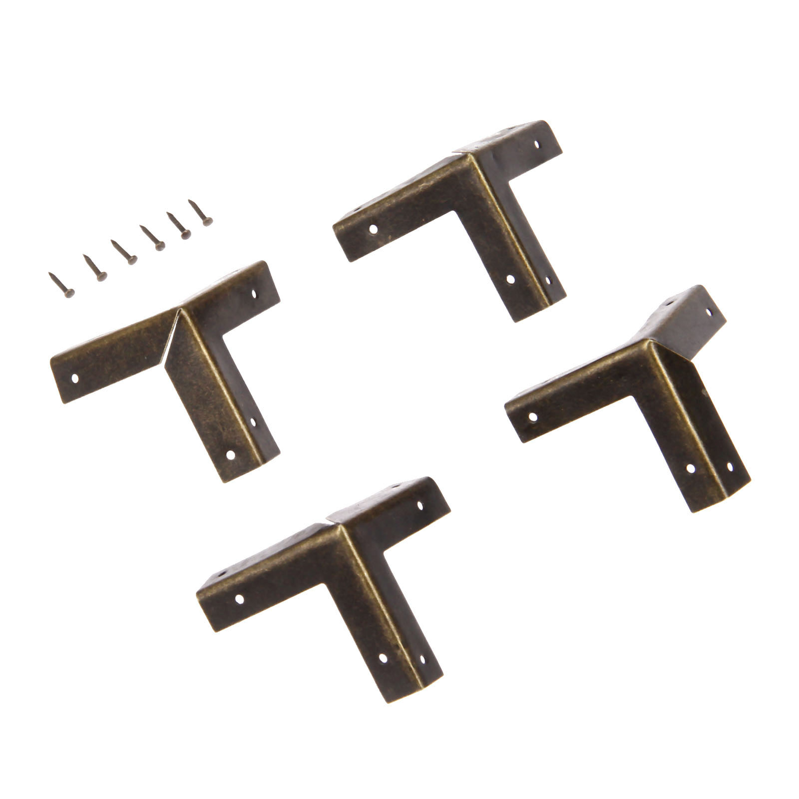DRELD 4 Stück Antik-Bronze-Eck – Furniture Hardware Covers Bewertung und Preis