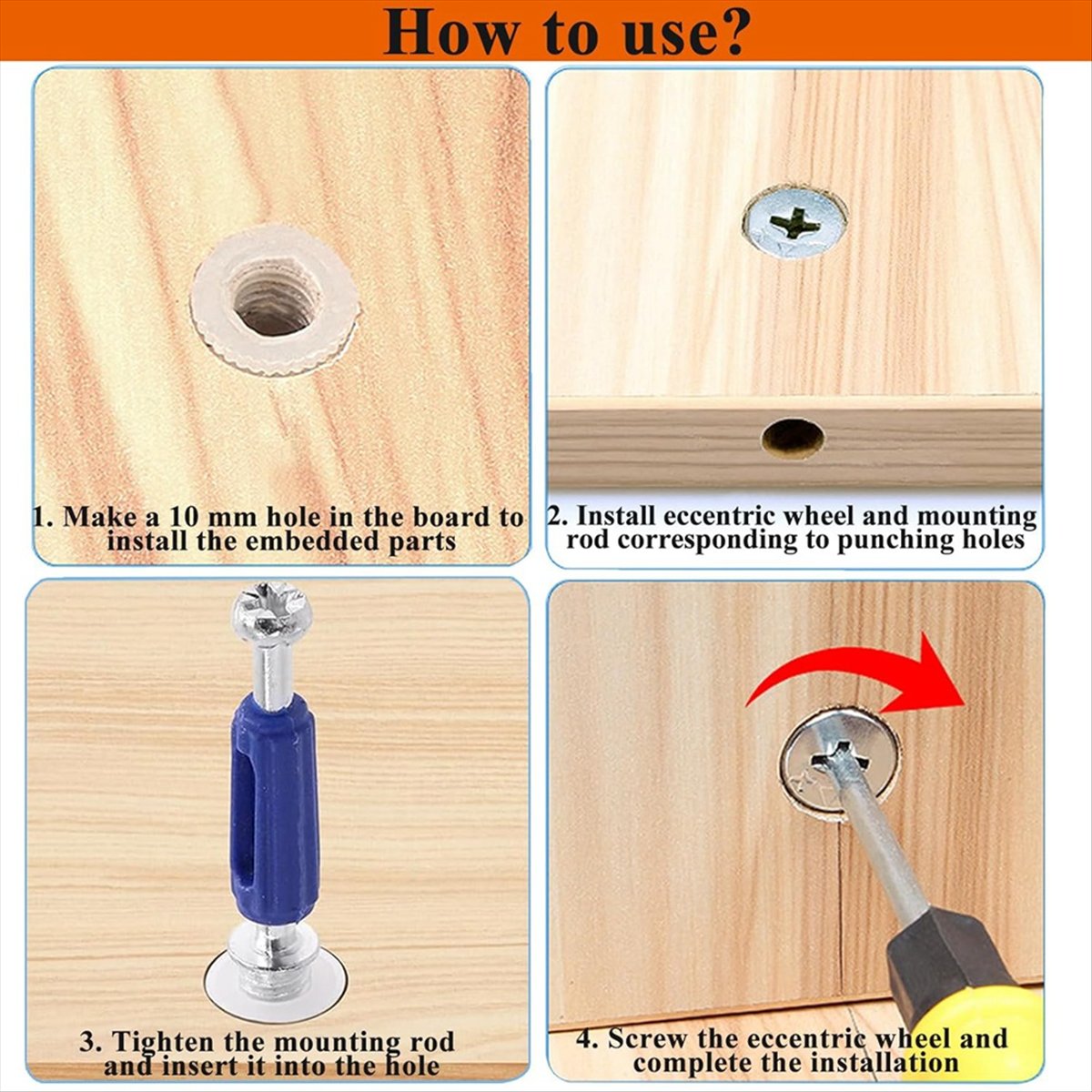 NEUE 120-teilige Nockenschlöss – Cam Lock Nut Bewertung und Preis