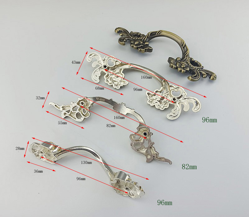 Antik Silber klassische Möbel  – Vintage Furniture Hardware Pulls Bewertung und Preis