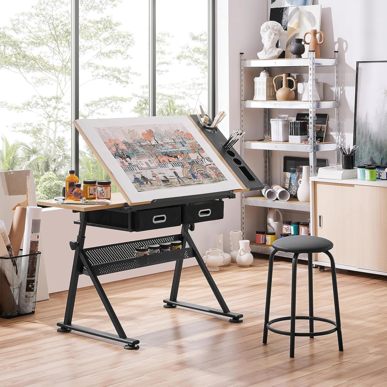 Verstellbarer Zeichentisch mit – Home Furniture & Hardware Trading Bewertung und Preis