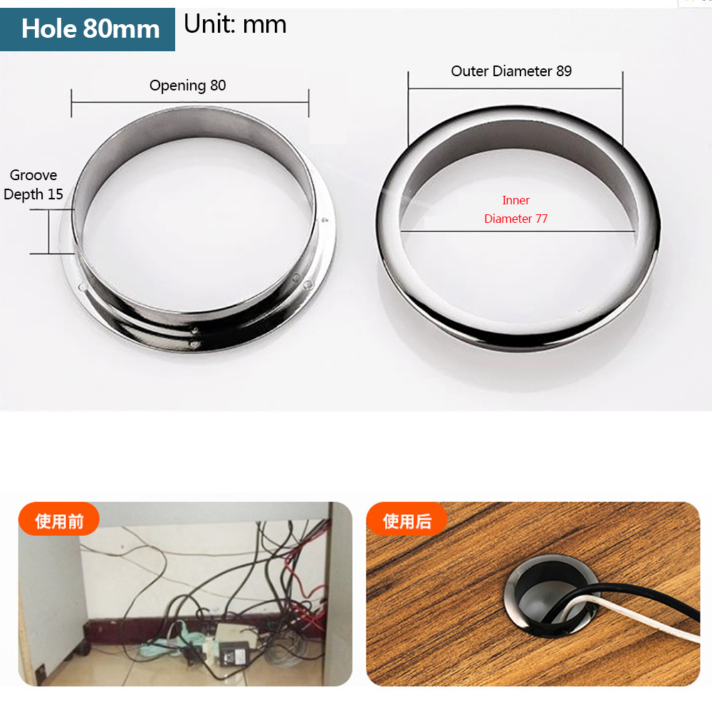 Draht Loch abdeckung Computer  – Furniture Hardware Covers Bewertung und Preis
