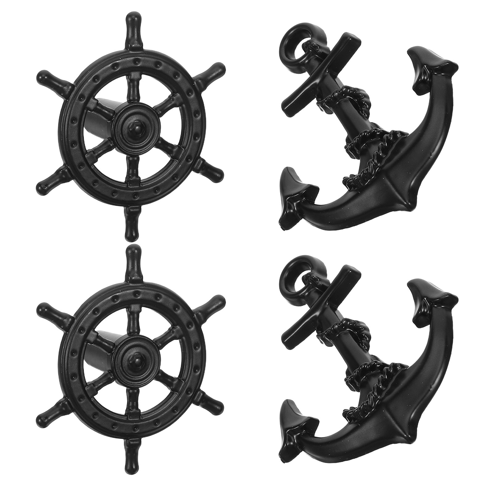 4 Stück Schwarze Vintage-Schub – Vintage Furniture Hardware Pulls Bewertung und Preis
