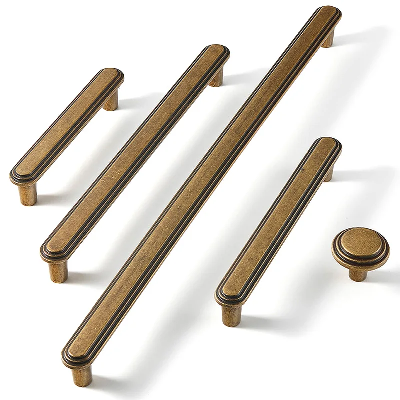 Retro-Griffe, antikes Messing, – Vintage Furniture Hardware Pulls Bewertung und Preis